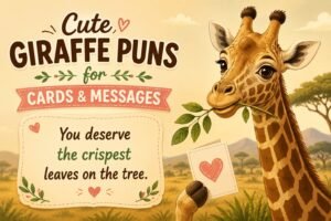 Cute Giraffe Puns for Cards and Messages