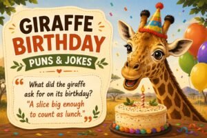 Giraffe Birthday Puns and Jokes
