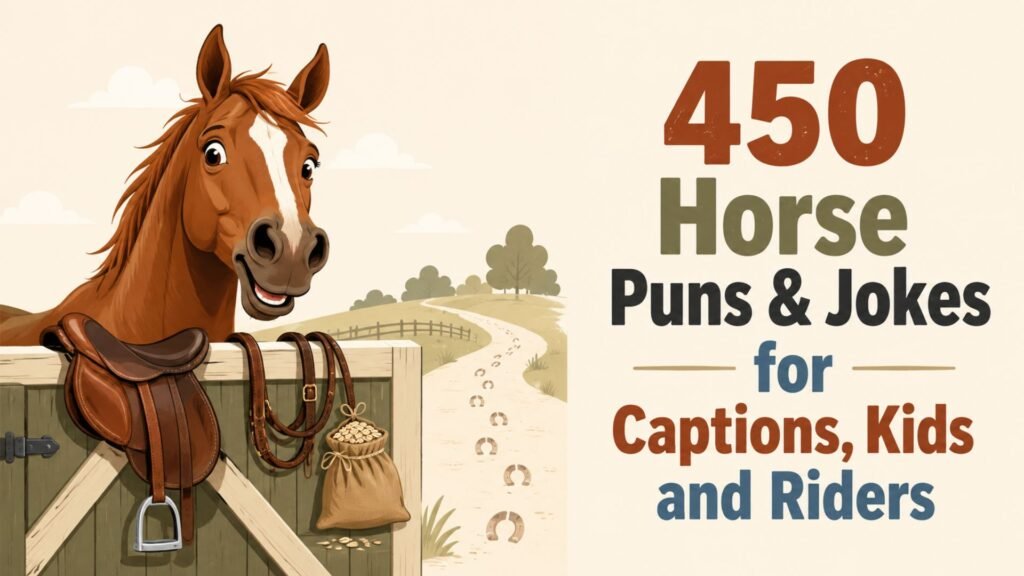 450 Best Horse Puns and Jokes for One-Liners, Captions, Kids, and Riders