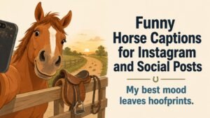 Funny Horse Captions for Instagram and Social Posts
