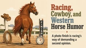 Racing, Cowboy, and Western Horse Humor