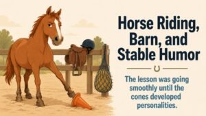 Horse Riding, Barn, and Stable Humor