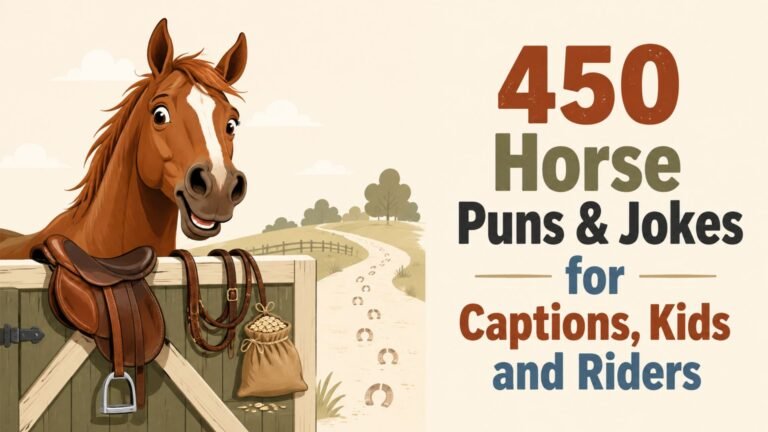 450 Best Horse Puns and Jokes for One-Liners, Captions, Kids, and Riders