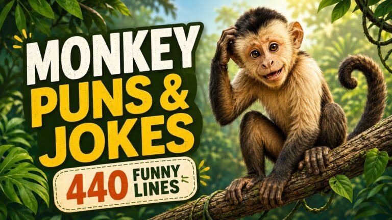 440 Funny Monkey Puns and Jokes: One-Liners, Kids & Captions