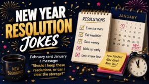 New Year’s Resolution and Fresh-Start Jokes