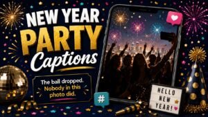 New Year Captions, Texts and Card Puns