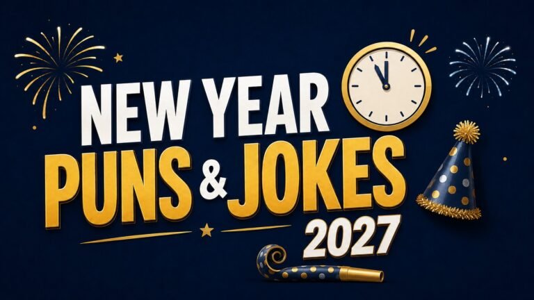 400 Funny New Year Puns and Jokes for 2027: Kids, Captions & One-Liners