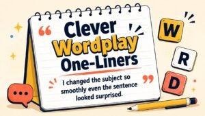 Clever Wordplay and Witty One-Liners