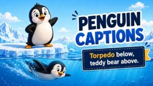Penguin Captions for Instagram and Social Media
Short Penguin Photo Captions