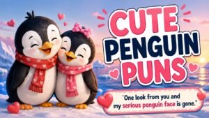 Cute and Romantic Penguin Puns
Cute and Sweet Penguin Puns