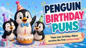 Birthday and Celebration Penguin Puns
Penguin Birthday Card Lines