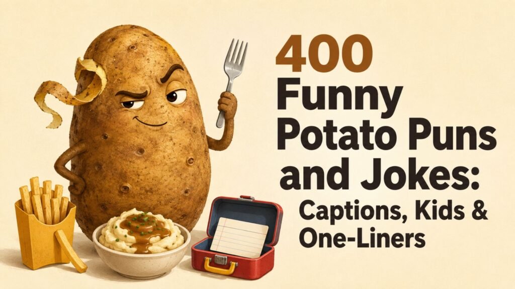 400 Funny Potato Puns and Jokes: Captions, Kids & One-Liners