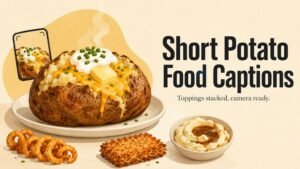Potato Captions for Instagram and Food Photos
Short Potato Food Captions