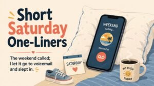Short Saturday One-Liners
