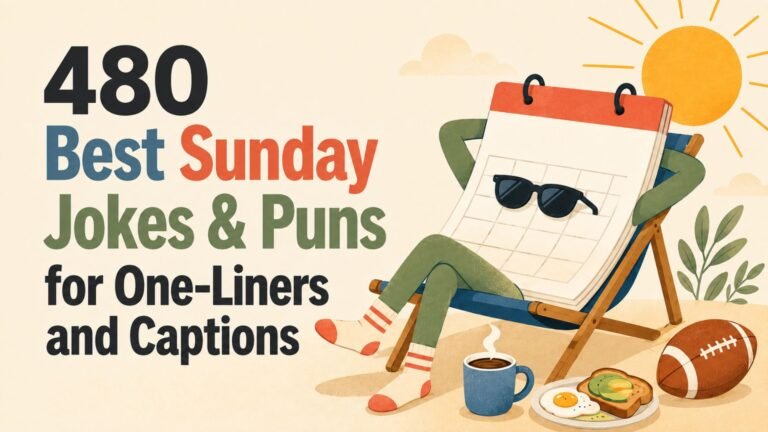 480 Best Sunday Jokes & Puns for One-Liners and Captions