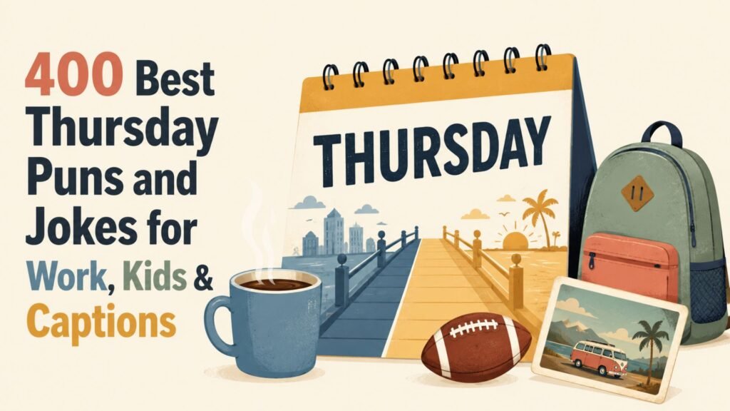 400 Best Thursday Puns and Jokes for Work, Kids & Captions