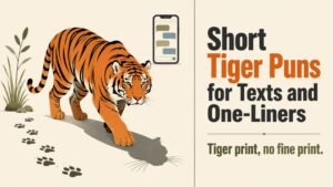 Short Tiger Puns for Texts and One-Liners