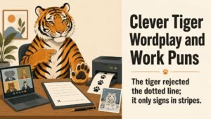 Clever Tiger Wordplay and Work Puns