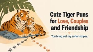 Cute Tiger Puns for Love, Couples and Friendship