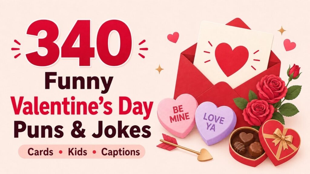 340 Valentine’s Day Puns & Jokes for Cards, Kids & Captions