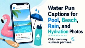Water Pun Captions for Pool, Beach, Rain, and Hydration Photos