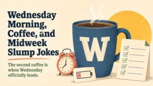 Wednesday Morning, Coffee, and Midweek Slump Jokes