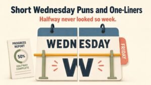Short Wednesday Puns and One-Liners