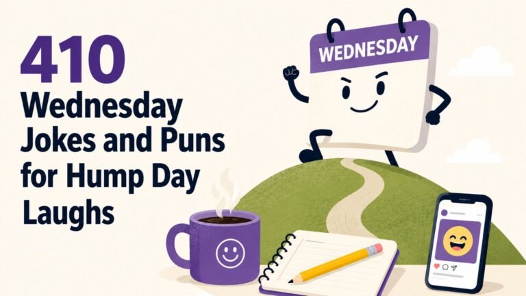 410 Wednesday Jokes and Puns for Hump Day Laughs