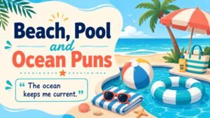 Beach, Pool and Ocean Puns