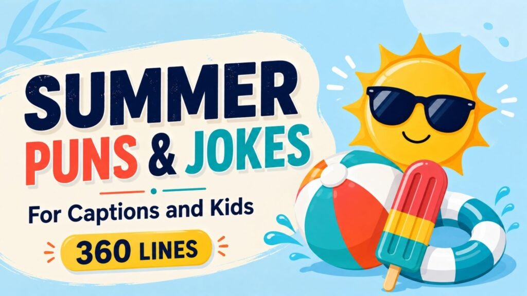 360 Funny Summer Puns and Jokes for Captions and Kids