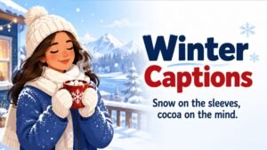 Winter Captions for Instagram, Texts, and Cozy Posts
Short Winter Captions